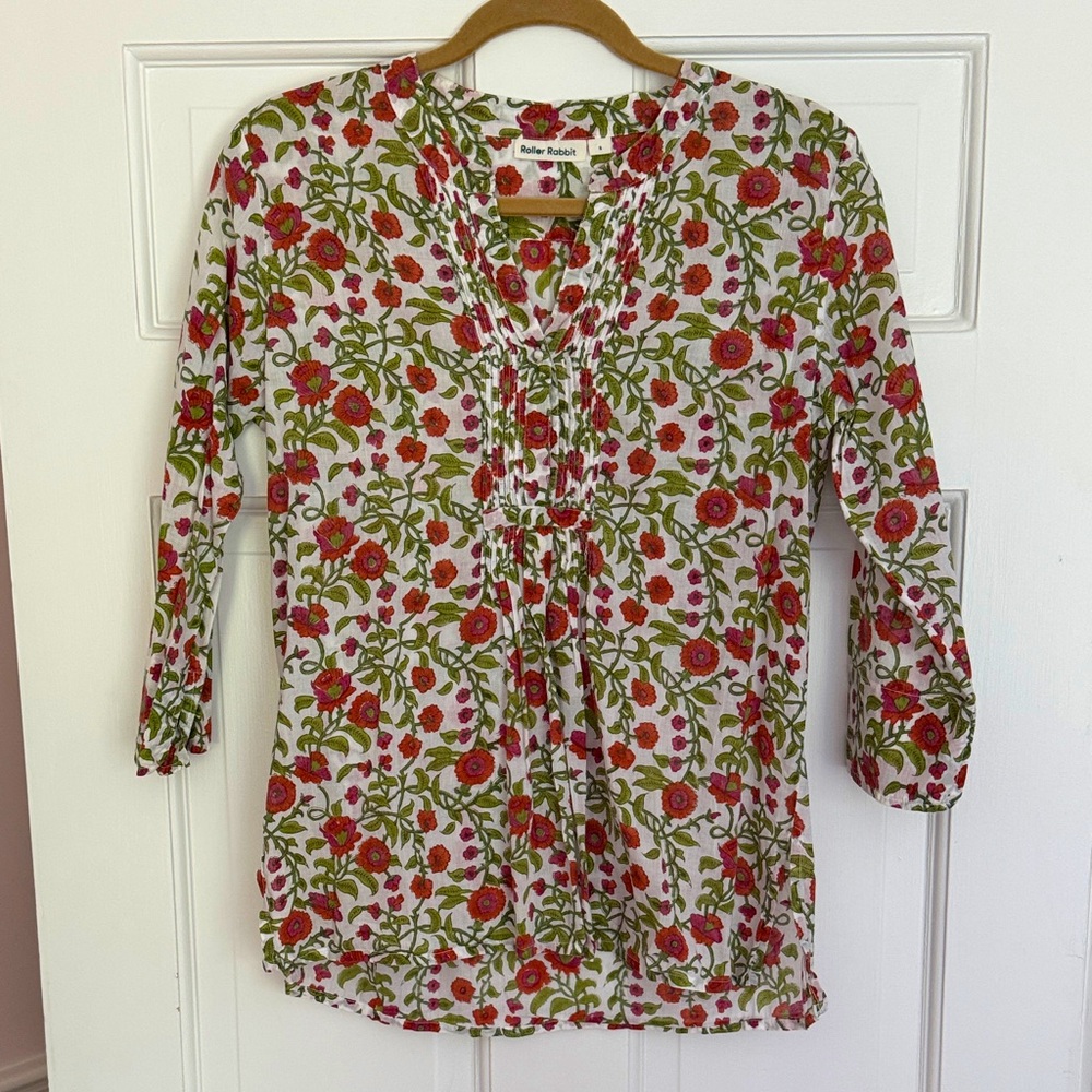 Roller Rabbit blouse, size small